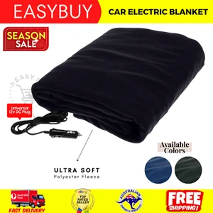 Car 12V Electric Heated Blanket with Premium Cigarette Lighter Plug for Camping - Picture 1 of 8
