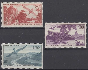 OCEANIE : POSTE AERIENNE OISEAU & AVION N° 26/28 NEUFS * GOMME AVEC CHARNIERE - Picture 1 of 2