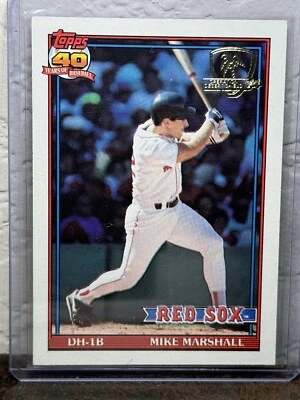 1991 Topps Operation Desert Shield #356 Mike Marshall Boston Red Sox NM - Image 1 of 2