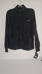 Cherokee Workwear Shirt Mens S Scrub Top with zipper black Style WW320 - Picture 1 of 9