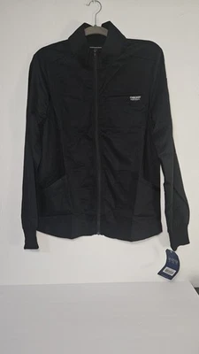 Cherokee Workwear Shirt Mens S Scrub Top with zipper black Style WW320 - Image 1 of 4
