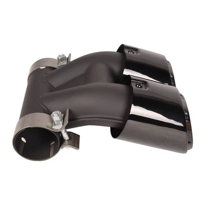 Tubo silenciador de escape de acero inoxidable negro brillante para Porsche Cayman 718 2015+ Foto 1 de 4