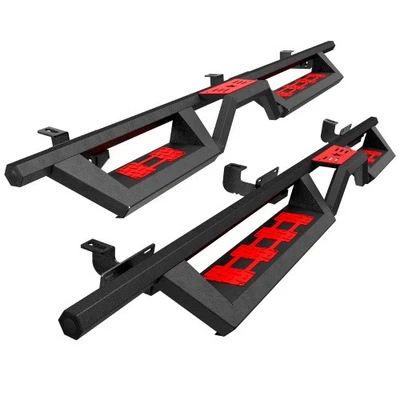 Heavy Duty Running Board Step Nerf Bar In Black For 2007-2018 Jeep Wrangler - Image 1 of 4