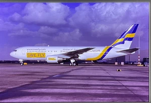 Boeing 767 - 35 mm Colour Slide -Swe Fly- N339LF- See note - Picture 1 of 1