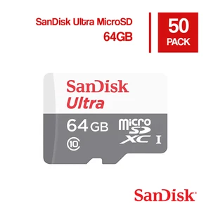 Tarjeta de memoria micro SD UHS-I SanDisk Ultra 64 GB 100 MB/s Clase 10 - Paquete de 50 - Imagen 1 de 1