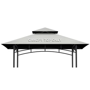 5' x 8' Grill Gazebo Replacement Canopy Roof Only,Waterproof Double Tiered Sh... - Picture 1 of 7