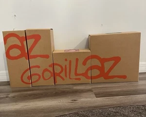 Gorillaz Kidrobot Red Edition Figure Set Of 4 Rare In Box Preowned Read!!! - Picture 1 of 24