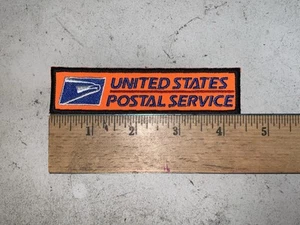CUSTOM MADE Embroidered HI-VIS USPS Postal Service Orange patch Iron On/Sew On - Picture 1 of 1