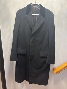 Brooks Brothers Herren langer Mantel mit Samtkragen Größe 46 - Bild 1 von 11