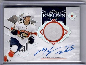Mackie Samoskevich Ultimate Emblems Rookie Auto 2023-24 UD Ultimate Collection - Picture 1 of 2