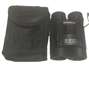 Bushnell 8x21 Compact Binoculars w/ Case – 378ft@1000yds – Hiking Travel L5 - Picture 1 of 4