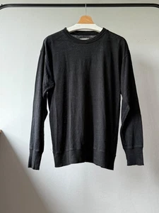 Isabel Marant Etoile Black 100% Linen Long Sleeve Crew Neck Top T-Shirt Size M - Picture 1 of 12