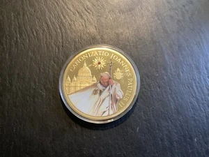 Papst Johannes Paul II. Heiligsprechungsmedaille Joannes Paulus II in Schutzhülle - Bild 1 von 4