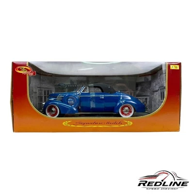 🇺🇸Signature Models 1938 Buick Century Convertible Coupe Blue 1:18 B2🇺🇸 - Image 1 of 4