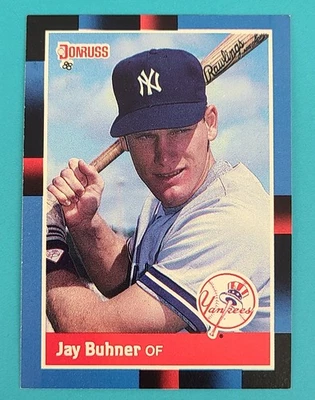 Tarjeta de béisbol 1988 Donruss RC #545 Jay Buhner New York Yankees Z2 Foto 1 de 2