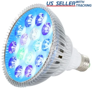 ABI 12W Tuna Blue LED Bulb Coral Reef Marine Aquarium Optimized Spectrum PAR38 - Picture 1 of 9