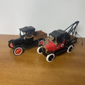 Texaco 1918 Ford Runabout Tow Truck Die Cast Coin Bank 1925 Ford Model T Pickup - Bild 1 von 8