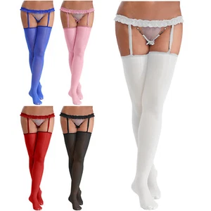 Damen Netzstrümpfe Rave Strumpfhosen Kette Edelsteine Dekoration Socken Zeigen - Bild 1 von 58