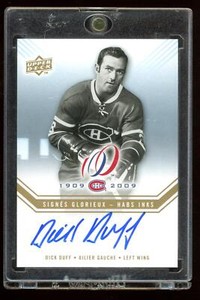 2008-09 UD Montreal Canadiens Centennial Habs INKS #DD  Dick Duff    *13658