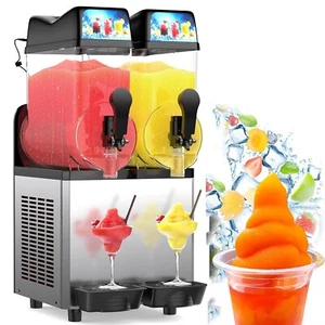 Commercial Slushy Machine 12L x 2 Tank Margarita Smoothie Frozen Drink Maker - Picture 1 of 8