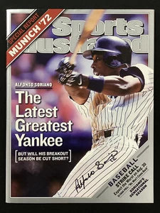 Alfonso Soriano Signed Sports Illustrated 8/26/02 No Label NYY Baseball Auto JSA - Picture 1 of 5