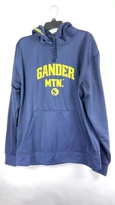 Sudadera con capucha Gander Mountain para hombre logotipo de Gander Mountain azul amarillo talla mediana. - Imagen 1 de 9