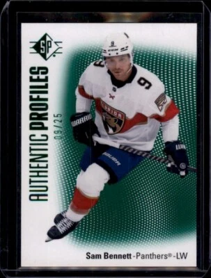 2021-22 SP Authentic Profiles Green #AP18 Sam Bennett /25 - Image 1 of 2