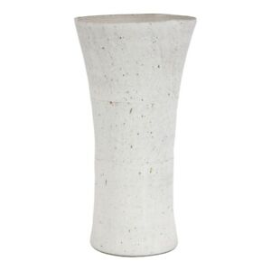 Uttermost Floreana Coastal Ceramic Tall Decorative Vase in White