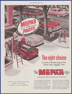 Vintage 1953 MOPAR Auto Parts Garage Ephemera 1950's Print Ad - Picture 1 of 1