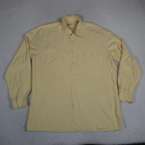 Vintage Burmas Bibas Freizeit Button Down Herren Gr. L goldgelb 100% Seide - Bild 1 von 18