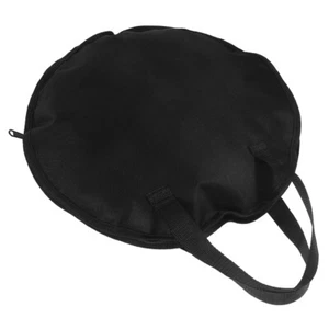 Black Fabric Drum Pouch Waterproof Bag for 12 Inch Travel Storage - Picture 1 of 12