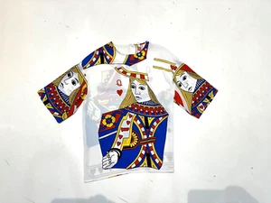 Dolce Gabbana Queen of Cards Seidenbluse IT 42 - Bild 1 von 4