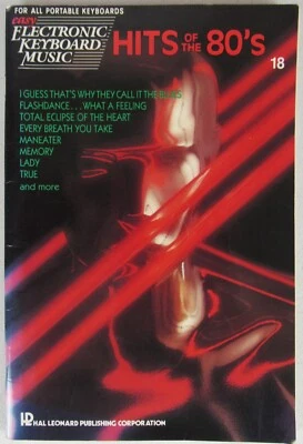 Hit's of the 80's Electronic Keyboard Song Book Sting Duran Duran  Elton John - Image 1 of 4