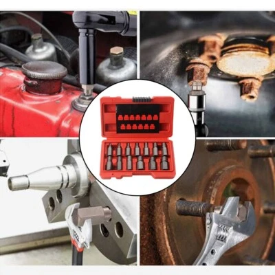 13Pcs Screw Extractor Set Damaged Broken Bolt Screw Extractor Hex Head Extractor - Image 1 of 4