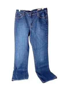 Gap 1969 Women’s Classic Fit Size 12 L Tall Stretch Blue Jeans Med Wash Bootcut - Picture 1 of 8