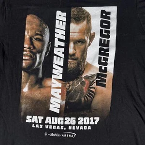 2017 Mayweather vs McGregor XL Bootleg Fight Tee Las Vegas Boxing UFC - Picture 1 of 7