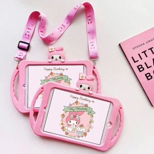 For Apple iPad 65 My Melody Handle Taipa Silicon Bracket Plus Lanyard TabletCase - Picture 1 of 15