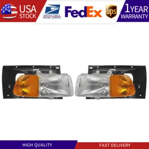 Dorman Headlamp Headlights Lamp w/ Parking Light Pair Sides for Sterling Truck - Picture 1 of 5