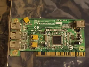 FireWire 400 IEEE1394a 3+1 Ports TI TSB43AB23 PC card adapter - Picture 1 of 3