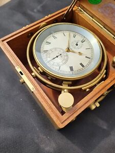 Glashütte GUB Schiffsuhr Präzision Marine Chronometer Nr.11215
