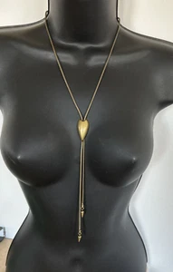 Collana brutalista modernista KIEN bronzo antico stile bolo - Foto 1 di 8