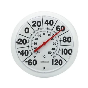 Springfield Indoor Outdoor Big and Bold Dial Thermometer Wireless Thermometer... - Picture 1 of 10