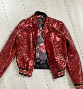 Guess Wende Blouson Metallic / Rosen ' in S Rot nie getragen - Bild 1 von 9