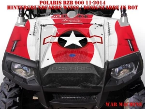 KIT GRÁFICO INVISION DECOR ATV POLARIS RANGER RZR 570/700/800/900 MÁQUINA DE GUERRA B - Imagen 1 de 12