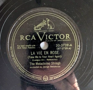 The Melachrino Strings – La Vie En Rose / Fascination 78 RPM VICTOR - Picture 1 of 2