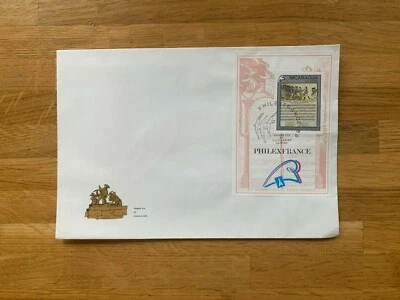 NICARAGUA 1989 FDC PHILEXFRANCE MINISHEET - Image 1 of 2