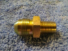 Steel Nipple Adapter Fitting 3/8" JIC x 1/4" MPT Male Straight Connector