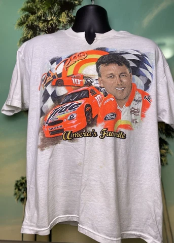 Vtg 1990s Ricky Rudd #10 Tide Nascar America's Favorite T-Shirt Size XL Cover