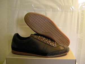 Lacoste zapatos hombre casual misano 15 spm lth/sde GRY talla 7.5 us nuevo con caja - Imagen 1 de 5