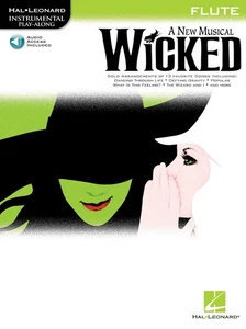 Wicked Musical Flute Solo Broadway Sheet Music Play-Along Song Book Online Audio - Picture 1 of 1